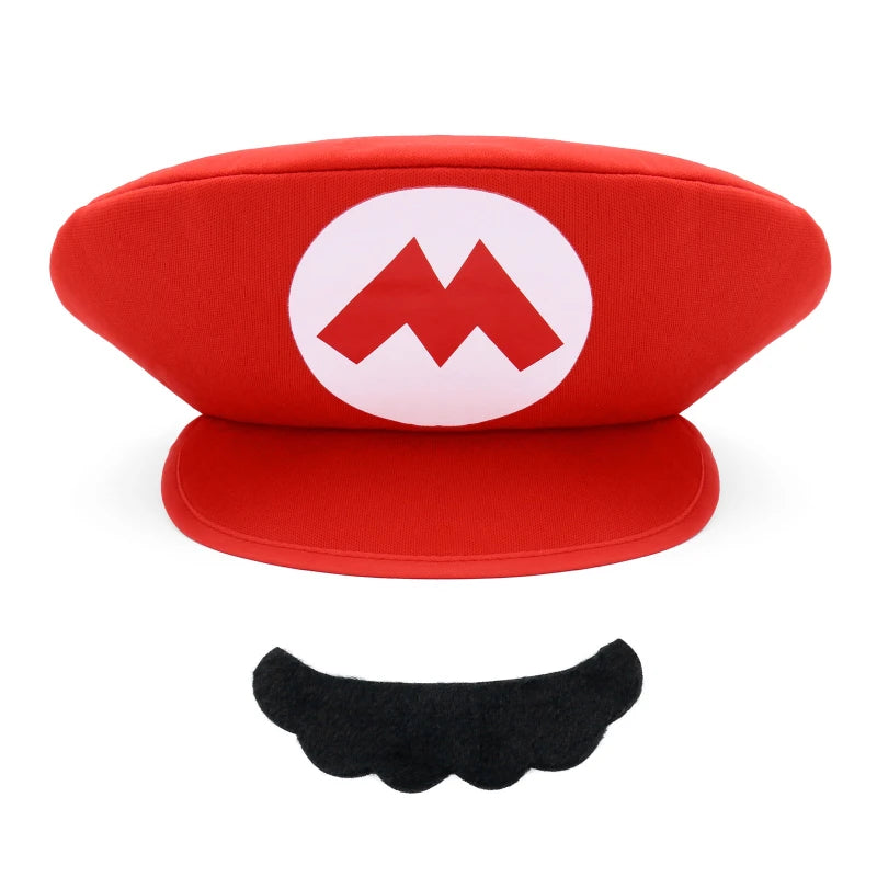 Kids Cartoon Costume Hat with Mustache Halloween Party Accessories - Unisex