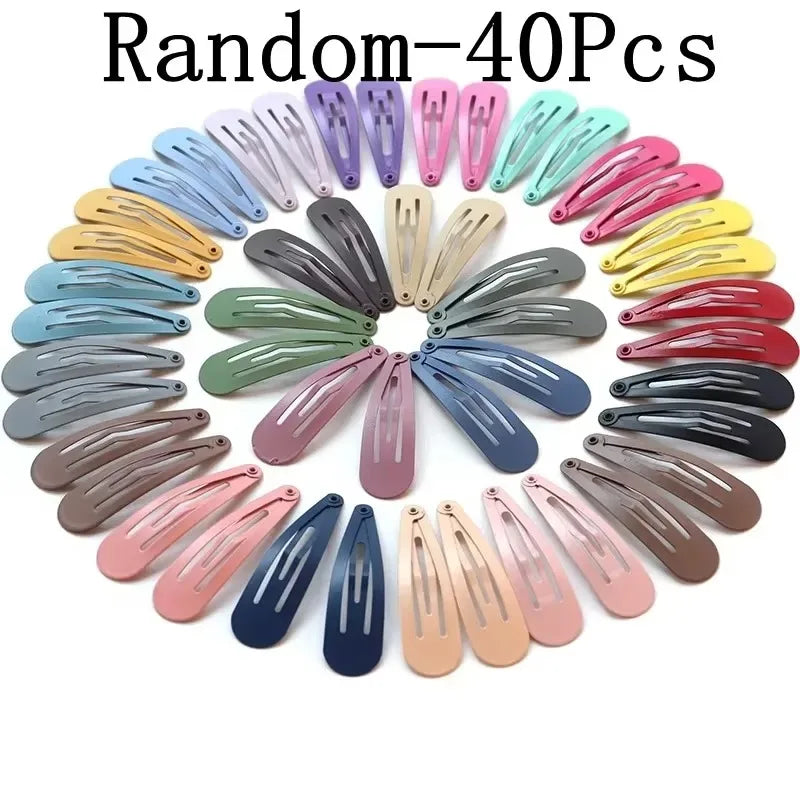 Kids Hair Clip Set 40Pcs Metal Hair Accessories for Children and Girls