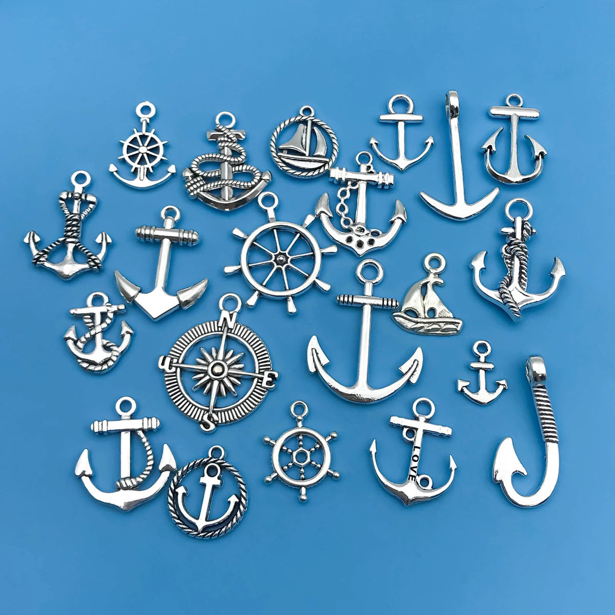 20pcs Zinc Alloy Anchor Charms for DIY Jewelry Necklace Bracelet Earring Making