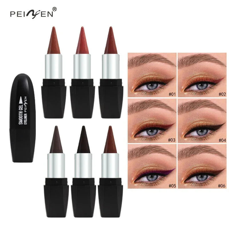 Waterproof Long Lasting Eyeliner Stick - Matte Eyeshadow Gel Pen for Precise Makeup