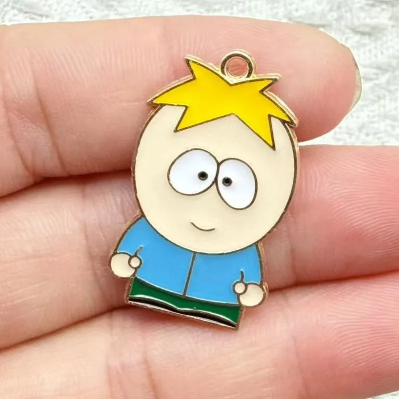 10-Pack Cute Anime Enamel Charms for DIY Jewelry Making - Earrings, Bracelets
