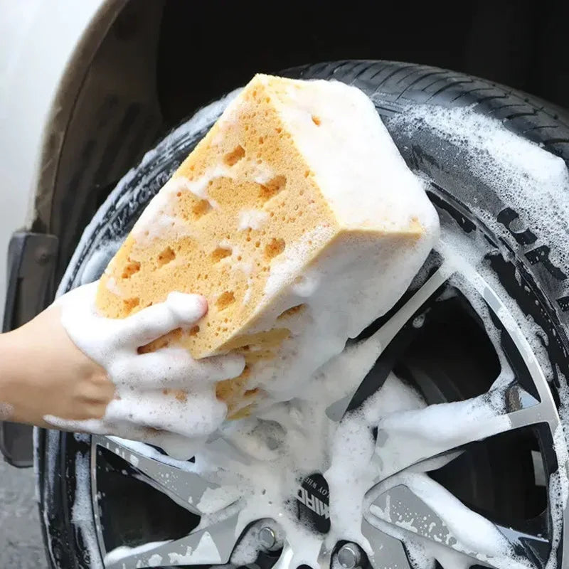 Large Honeycomb Car Washing Sponge - Durable Multi-Purpose Detailing Brush