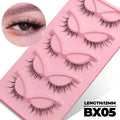 False Eyelashes Cat Eye Faux Mink Lash Natural Wispy Look Easy to Apply