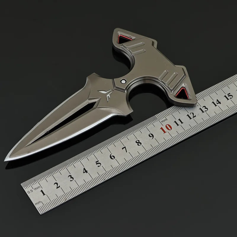 14cm All-Metal Toy Knife Model Craft Ornament for Outdoor Play - Unsharpened