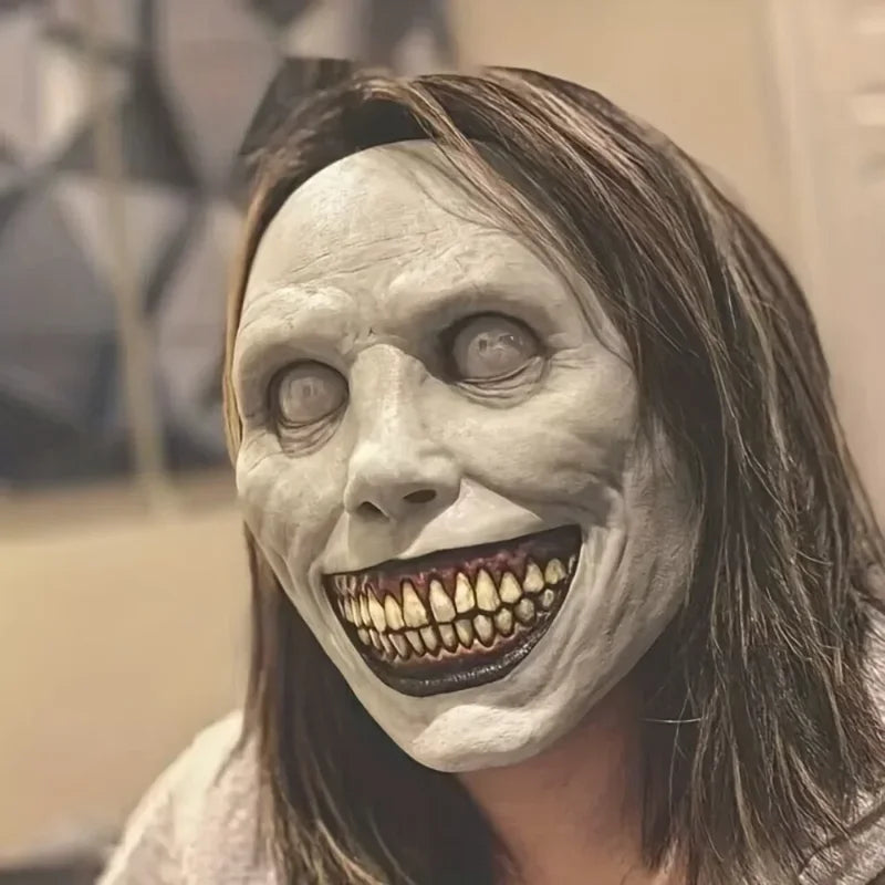 Creepy Halloween Demon Mask - Horror Face Mask for Cosplay & Party