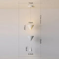 Nordic Minimalist LED Pendant Light for Living Room & Bedroom - Modern Black & White Conical Fixture