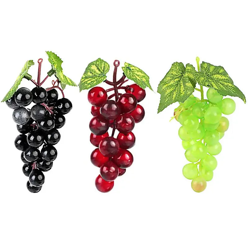 Artificial Grapes Cluster - Fake Fruit Decor for Home Garden Wedding Party