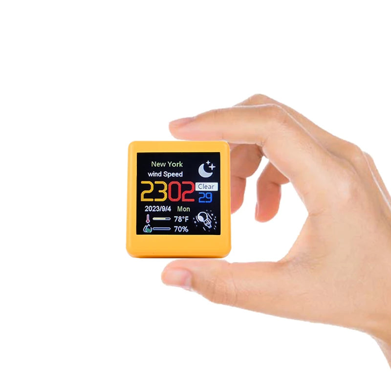 Smart WiFi Weather Clock with Animation Display and Photo Album