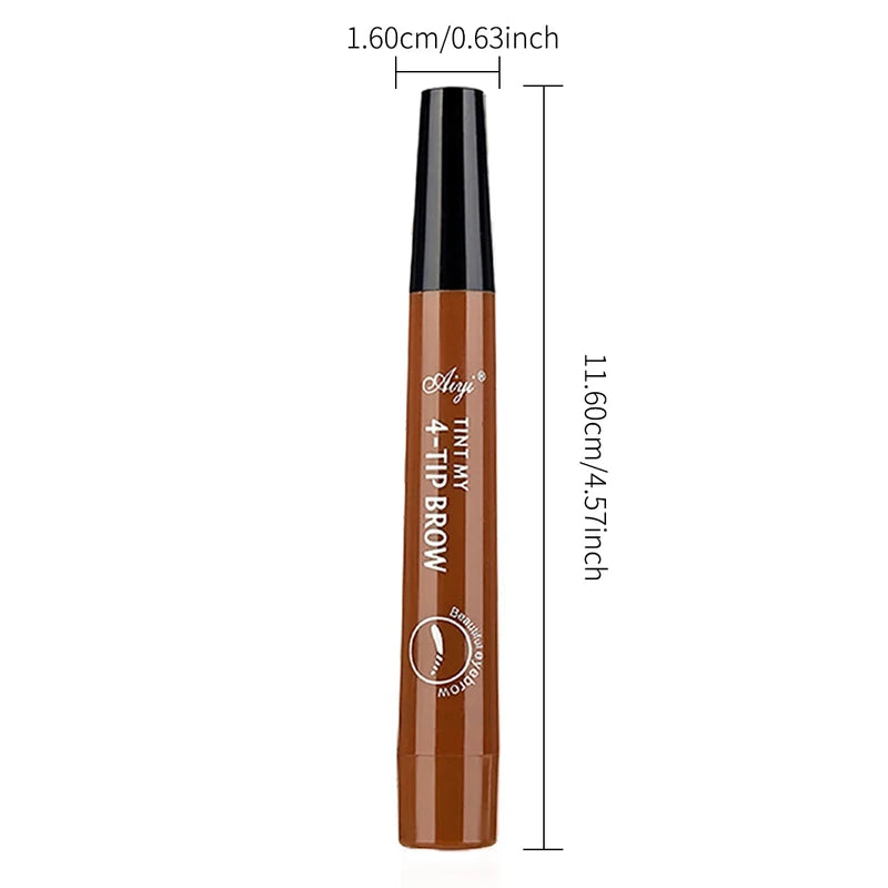 Waterproof Microblading Eyebrow Pencil Set - Natural Long-Lasting Finish, 5 Colors