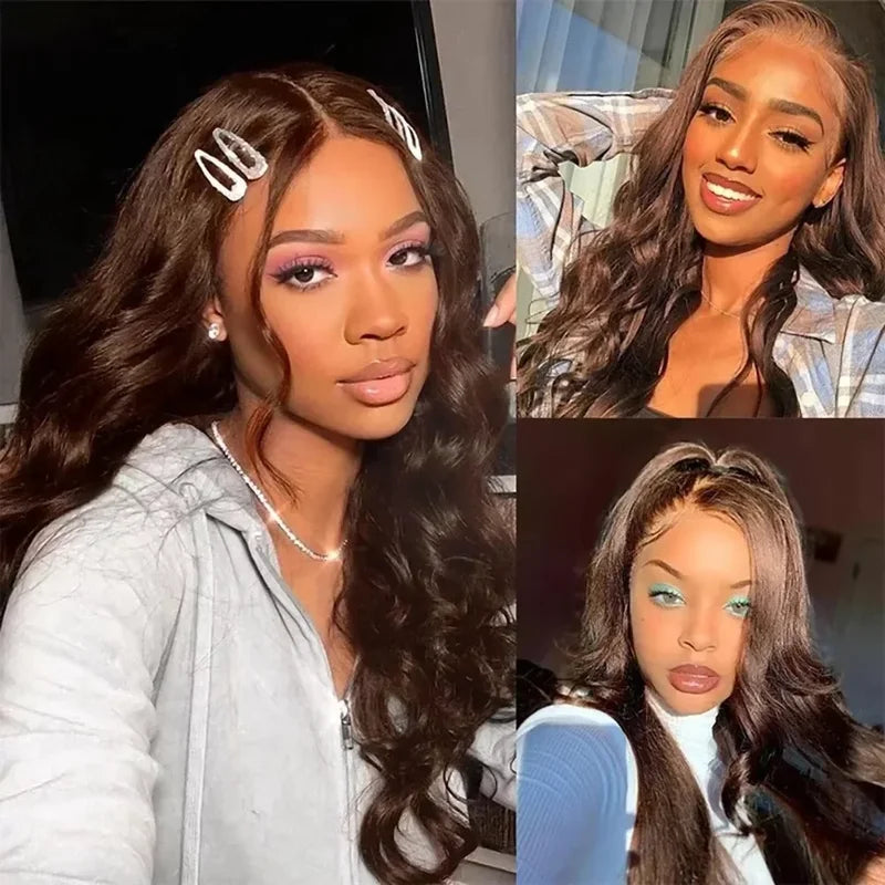 Brazilian Human Hair Wigs 13x4/13x6 HD Lace Front Body Wave 200 Density