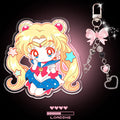 Sailor Moon Acrylic Keychain Set - Character Charm Pendant Accessories