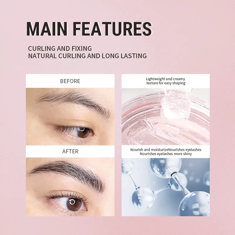 2-in-1 Eyelash & Eyebrow Lift Kit - Fast Perming Mascara Enhancer, Lasts 6-8 Weeks