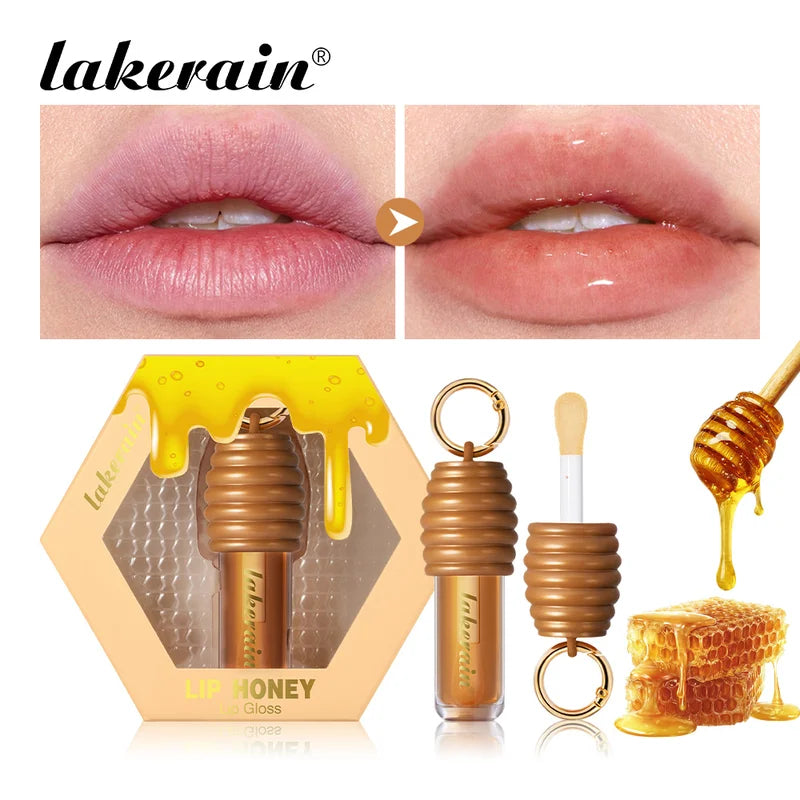Honey Lip Gloss with Glossy Finish - Moisturizing Lightweight Lip Makeup