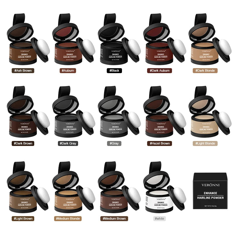 Hairline Shadow Powder for Concealing Hair Roots Waterproof Hair Filler & Cover