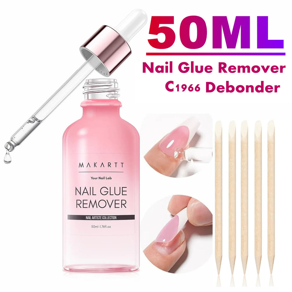 Strong Nail Glue for Press-On & Acrylic Nails - Long-Lasting Adhesive Gel