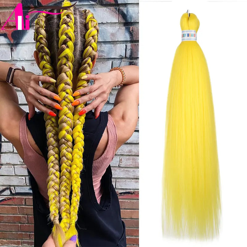 Pre-Stretched Ombre Kanekalon Braiding Hair Extensions - 26 Inch Synthetic Hair for Jumbo Box Braids