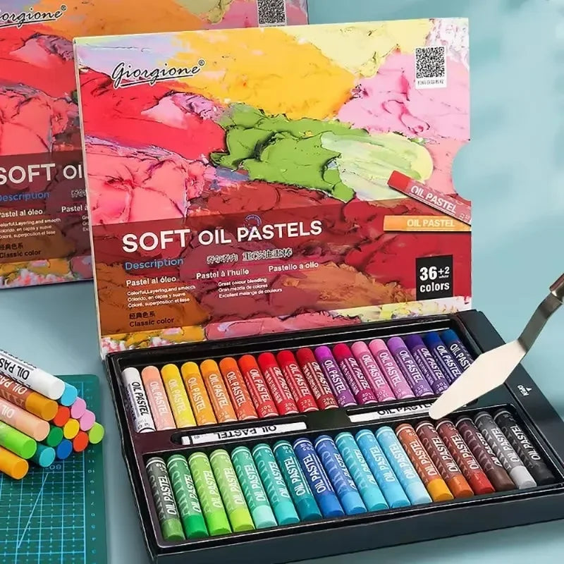Professional Oil Pastel Set for Drawing and Art Projects - 12/25/38/50 Colors