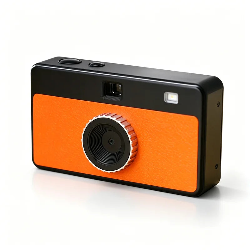 Retro Digital Camera 12MP with Changeable Filters, Compact, USB-C