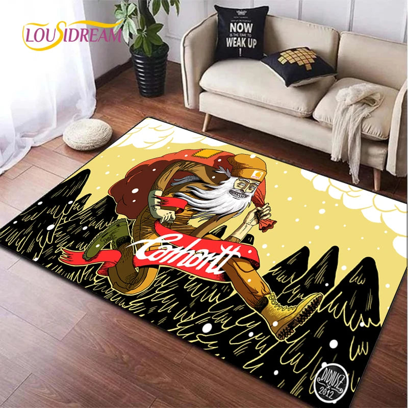 Multi-Size Non-Slip Area Rug for Living Room, Bedroom, Kitchen, Door, and Decor