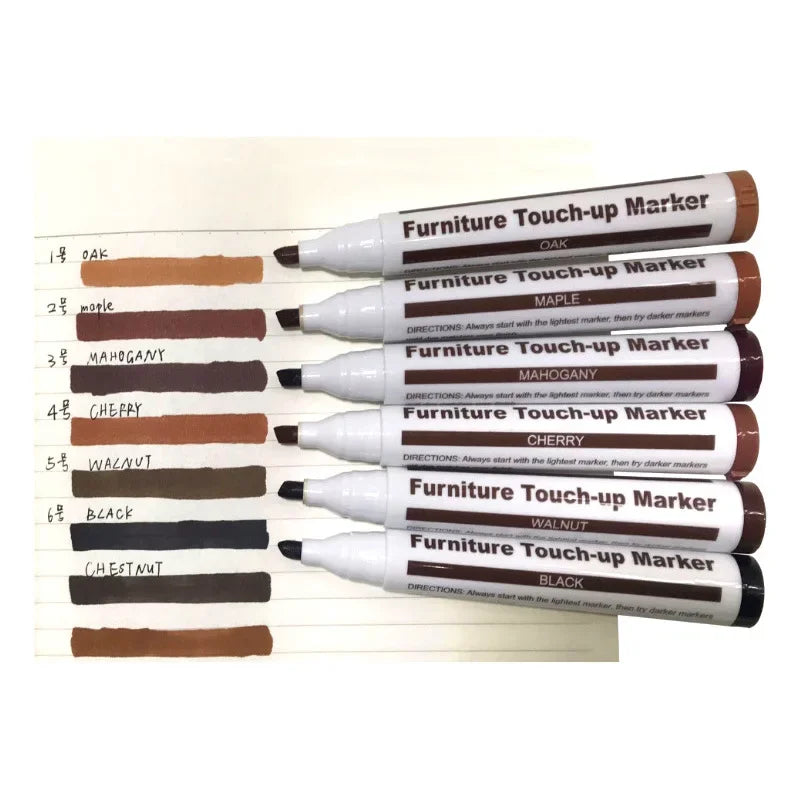 Furniture Touch Up Kit 12/17/21Pcs Wood Scratch Repair Markers & Filler Sticks