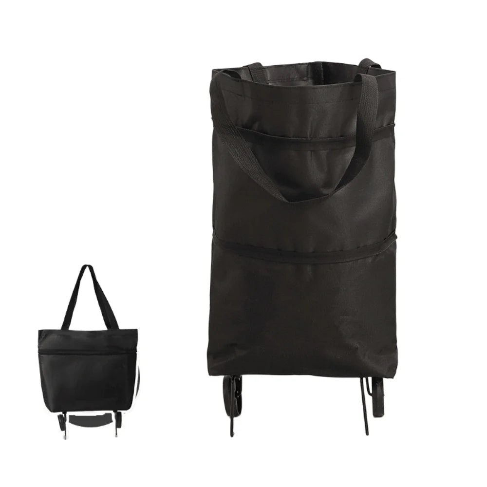 Foldable Shopping Cart Trolley & Reusable Grocery Bag with Wheels Waterproof