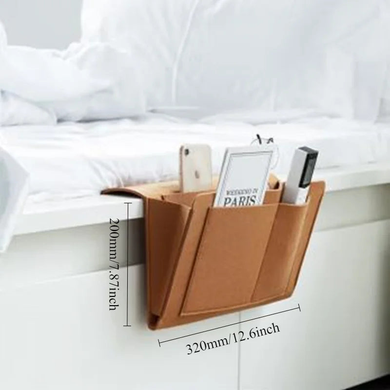 Hanging Bedside Storage Bag for Mobile Phones, Remote Controls & Household Items