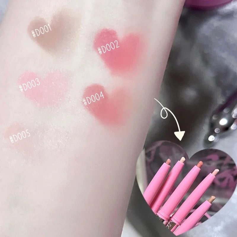 Nude Lip Liner with Lip Brush - Long Lasting Velvet Matte Lipstick