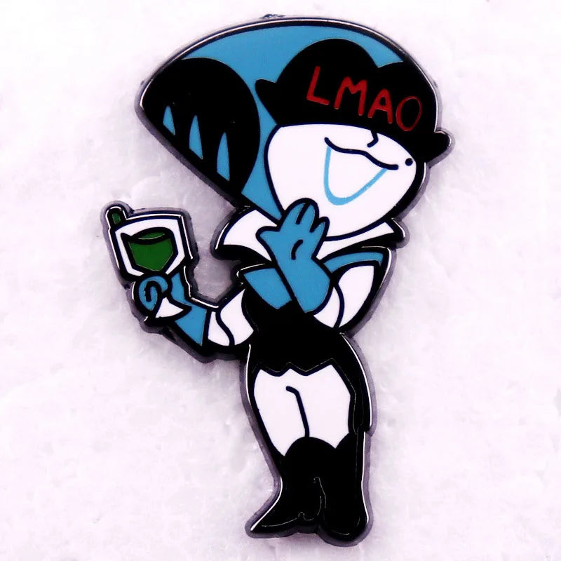 Deltarune Queen Enamel Pin Cartoon Game Character Badge