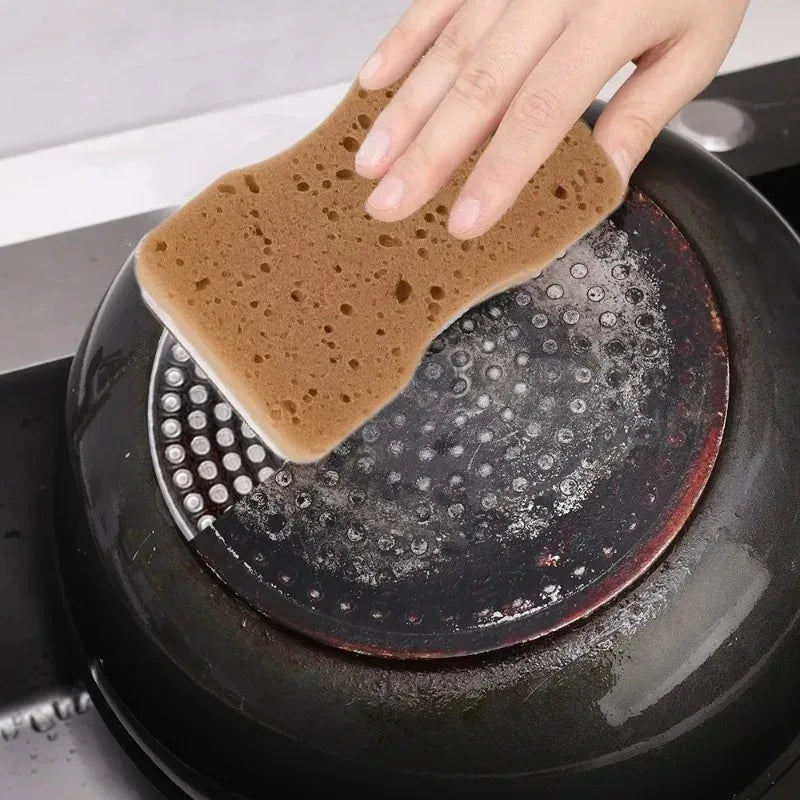 Multi-Purpose Double-Sided Kitchen Scrub Sponges 30/5pcs Thickened Seaweed Fiber