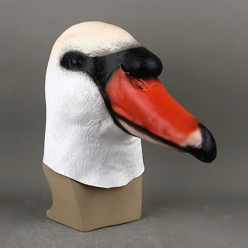 Animal Mask Goose Duck Zoo Animal Costume Mask Latex Props Halloween Cosplay