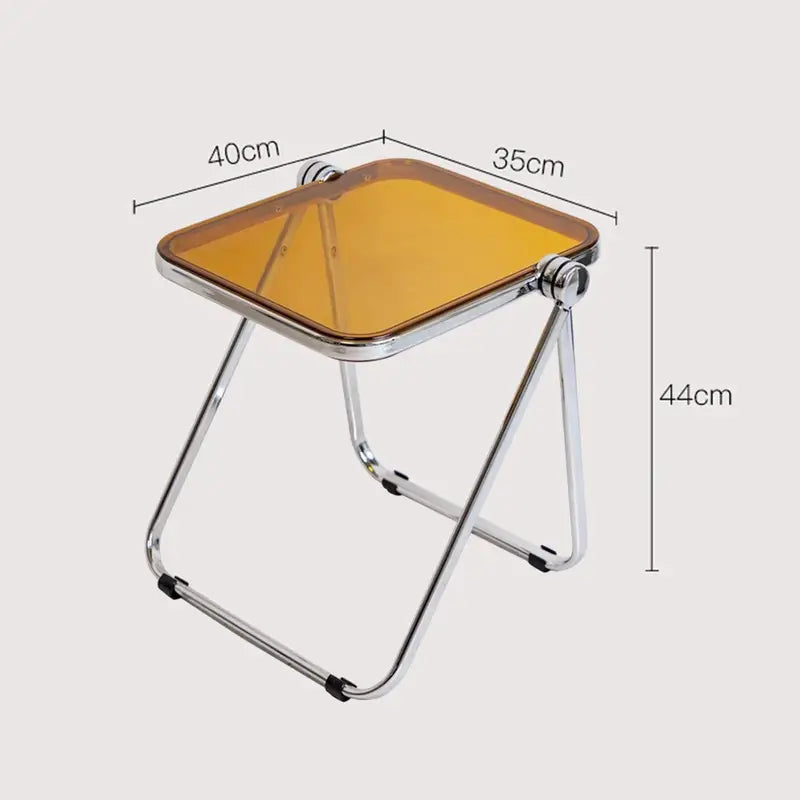 Foldable Acrylic Tray Table Small Space Compact Sturdy Multi-Purpose Desk for Home & Office