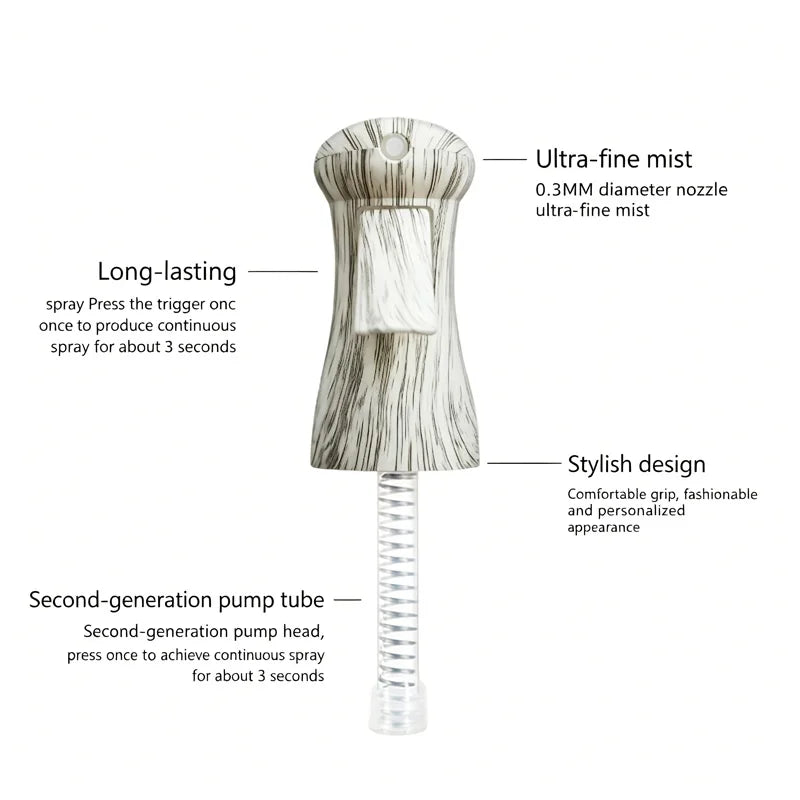 Refillable Fine Mist Spray Bottle for Hair, Gardening & Styling
