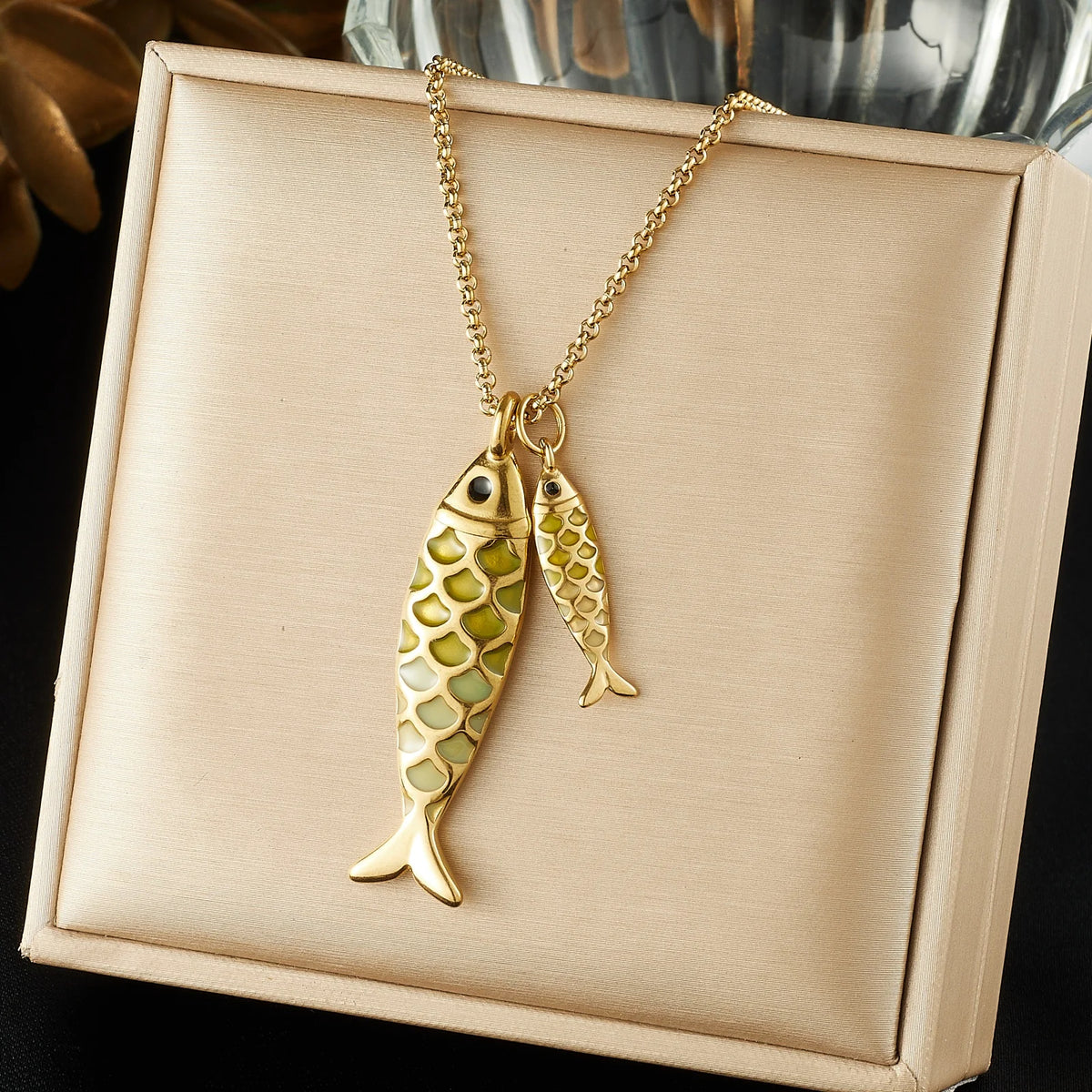 Colorful Fish Pendant Necklace - Trendy Waterproof Jewelry Gift