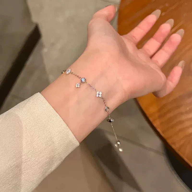S925 Silver Zircon Bracelet for Women - Delicate Chain Jewelry, Party & Gift Accessory