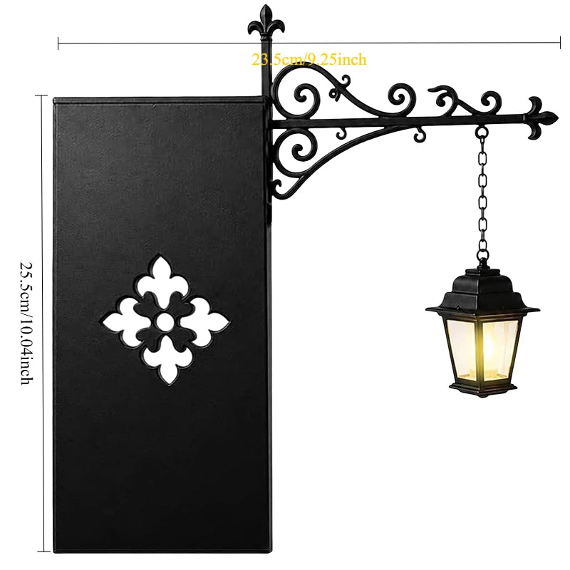 Halloween Retro Wall-Mounted Reading Lamp - Gothic Metal Night Light for Home Decor