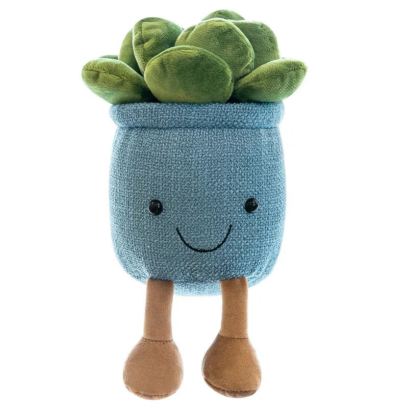 Creative Simulation Plants Succulent Plush Greenery Ornaments for Home Decor
