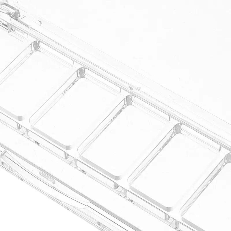 Refillable 6-Grid Transparent Eyeshadow Palette - Travel Makeup Organizer