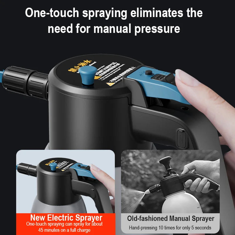 Electric Foam Sprayer Car Wash & Home Cleaning - Handheld Snow Foam Cannon