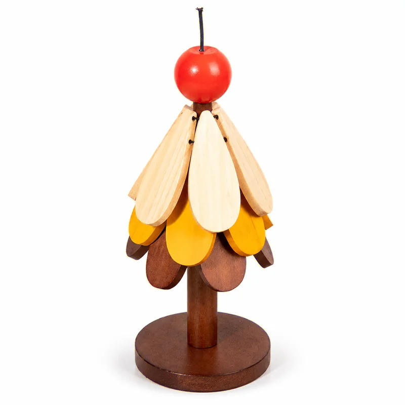 Tree-Shaped Heat Resistant Trivet for Hot Pots, Foldable Wooden Table Protector