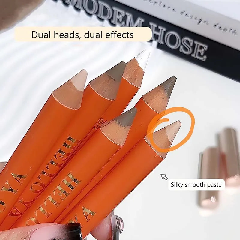 Double-Ended Contouring Shading Pen for Face Highlight & Nose Shadow - Natural Finish