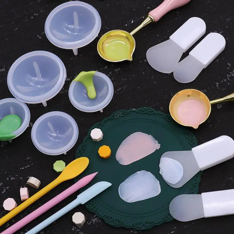 Silicone Wax Seal Scraper & Stirring Spoon - DIY Candle & Seal Making Tool