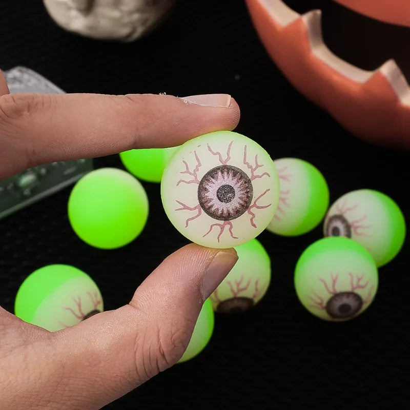 Glow in The Dark Bouncy Balls Halloween Decor Haunted House Party Supplies