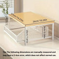 Vertical Microwave Stand with Drawer and Baking Rack - Multi-Function Kitchen Shelf