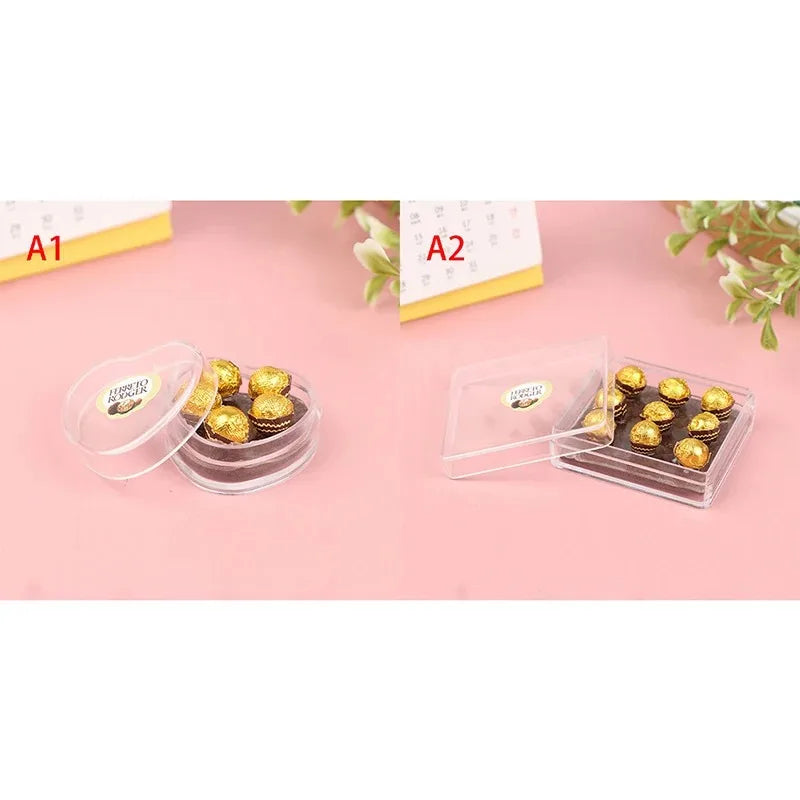 Miniature Dollhouse Chocolate Gift Box Model Food Toy for 1/12 Scale Decor