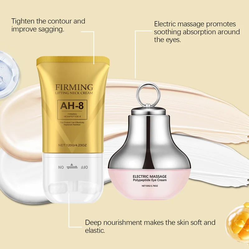 Face Firming Care Kit for Eye and Neck Tightening Anti-Aging Skin Set