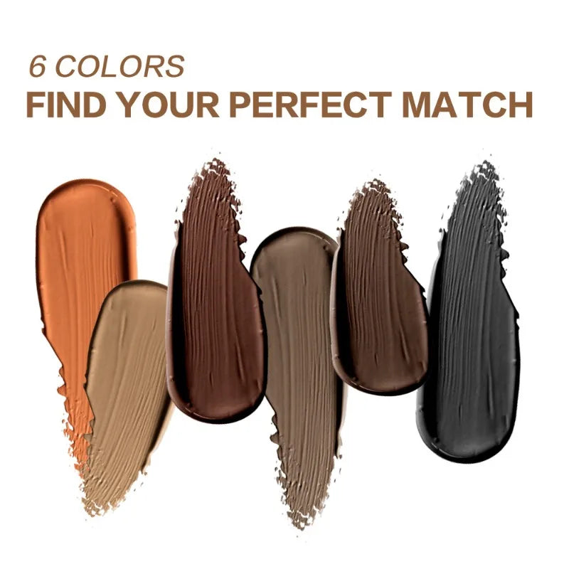 Waterproof Herbal Brow Tint Kit Long-Lasting Semi-Permanent Eyebrow Dye for Home Use