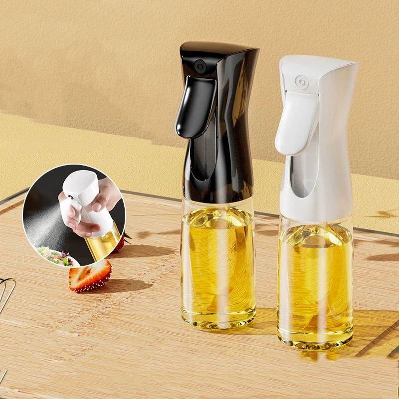 Oil Spray Bottle for Cooking & Barbecue Food Grade Plastic Dispenser - 200ml/300ml
