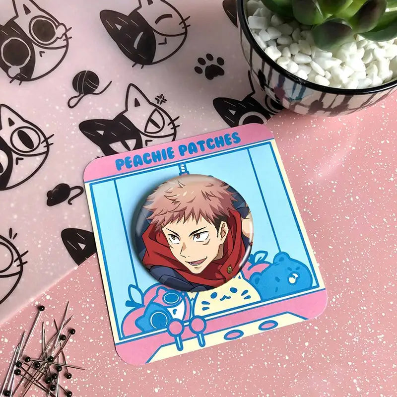 Anime Badge Pins for Backpack & Clothing Decor - Cartoon Brooches Set