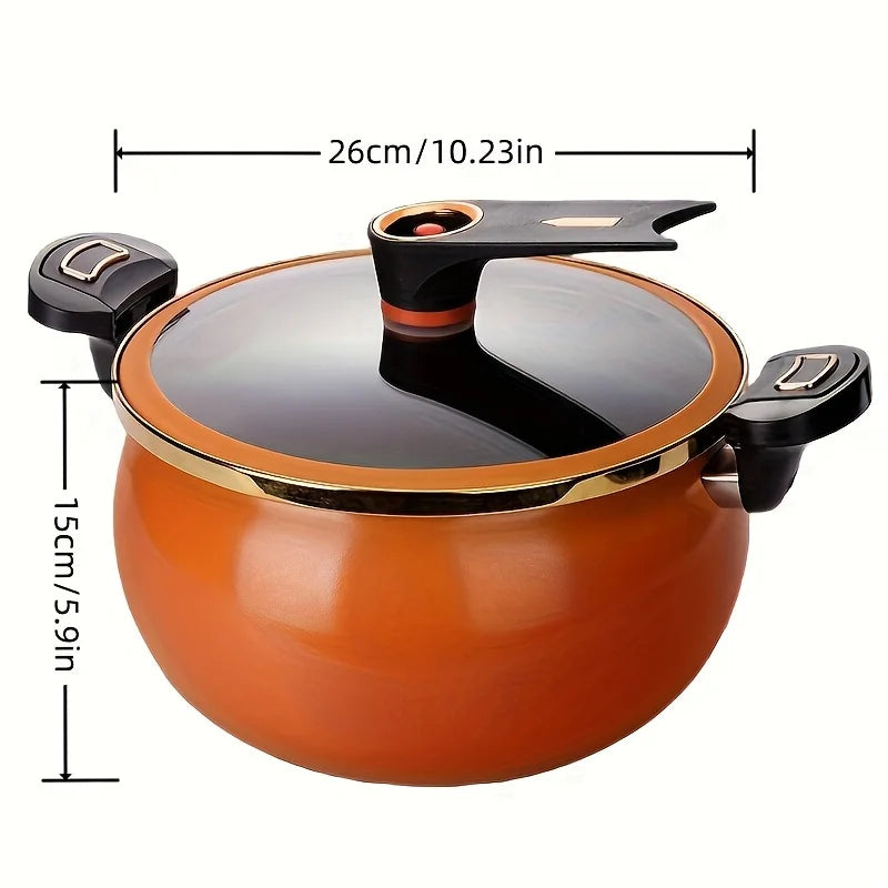 Large Capacity 7L Micro Pressure Cooker, Multi-Functional Non-Stick Pot for Home Use