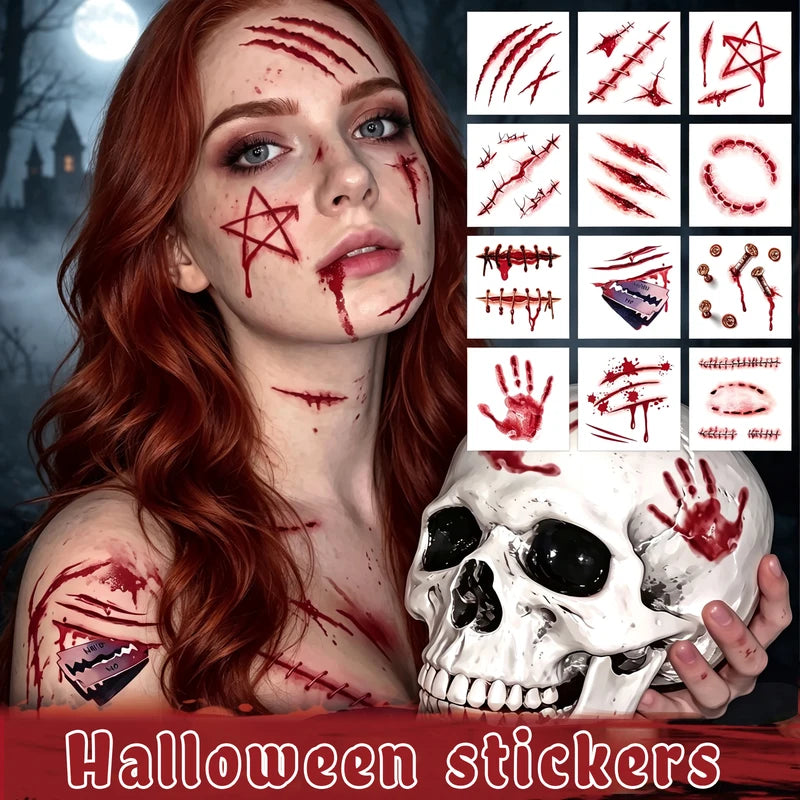 Halloween Fake Blood Gel Set – Realistic Special Effect Blood for Costume Makeup, Zombies, Vampires, Horror Scenes